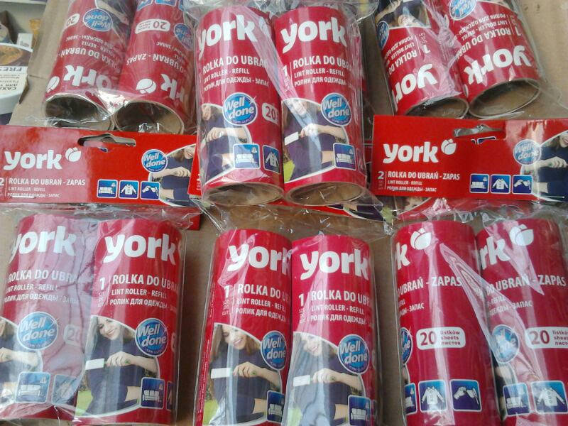

Ролик для чистки сменные блоки 1+1 York / Срыв наискось.