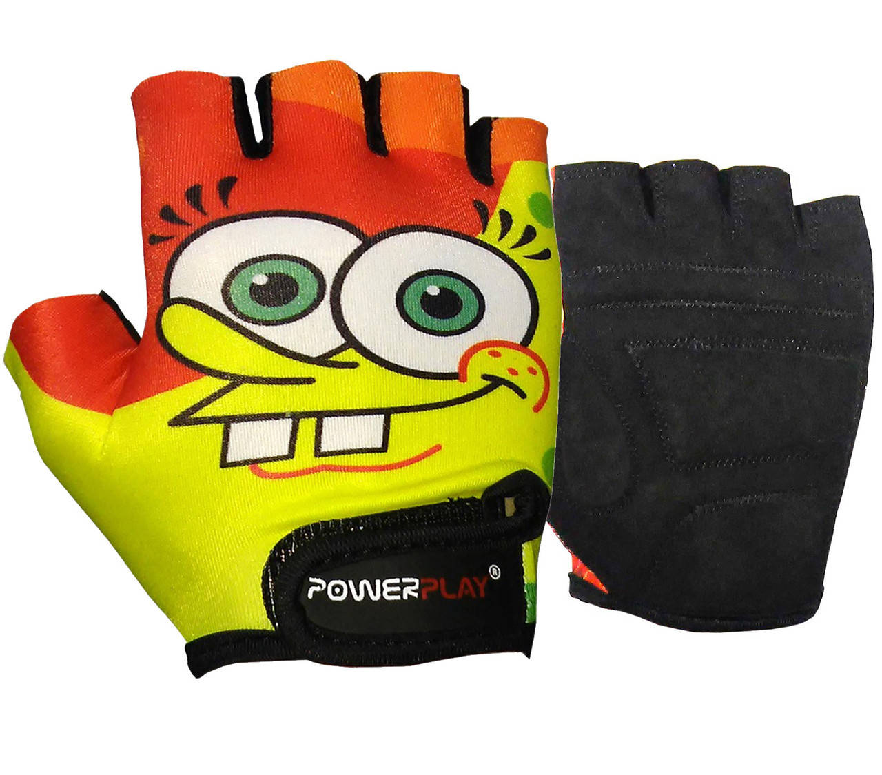 

Велорукавички дитячі PowerPlay 5473 Sponge Bob жовто-помаранчеві S