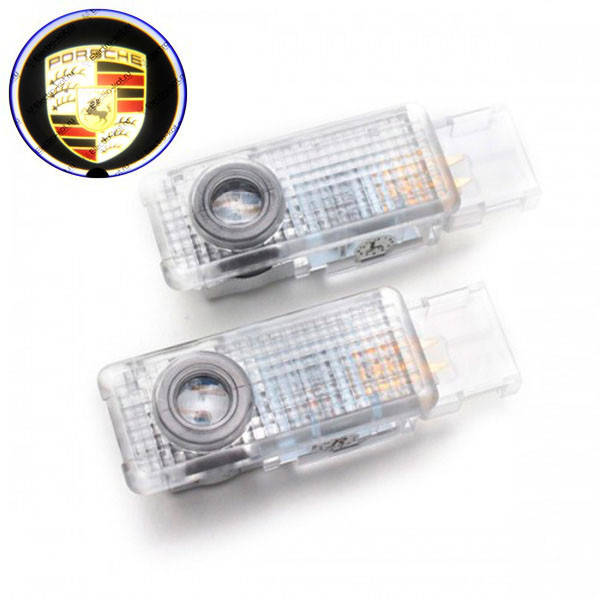

Штатная Led подсветка двери с логотипом Porsche Caenne