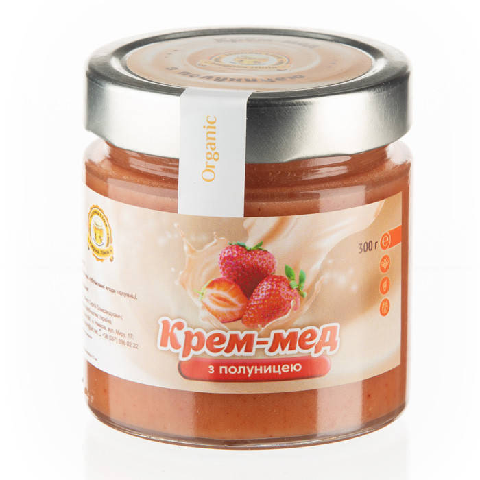 

Крем-мед с клубникой Медовая Линия 300 г