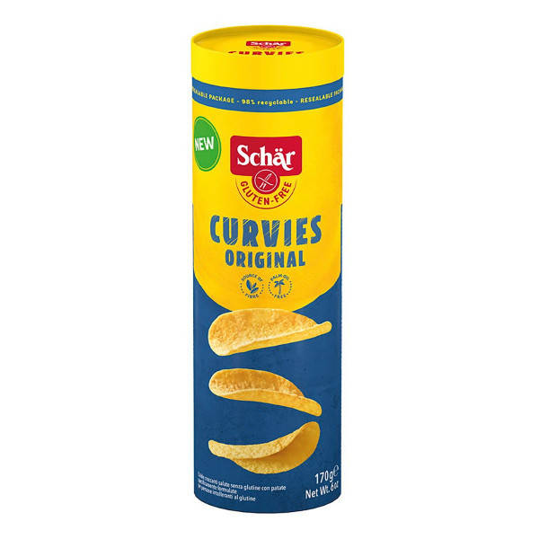 

Чипсы картофельные без глютена "Curvies Original" Dr. Schar 170 г