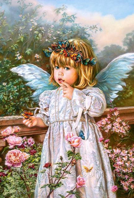 

Алмазная мозаика ColorArt 40х50 Очаровательный ангелочек SP040