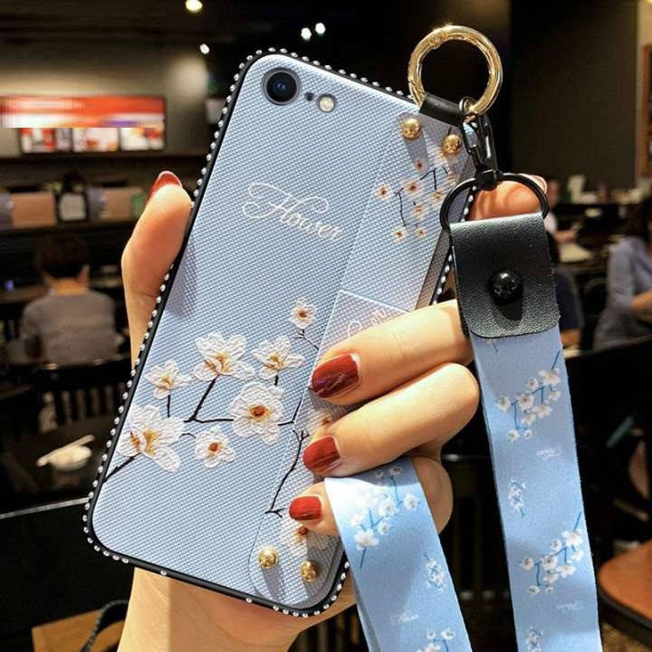 

Чехол Lanyard для Iphone 6 / Iphone 6S бампер с ремешком Blue, Голубой