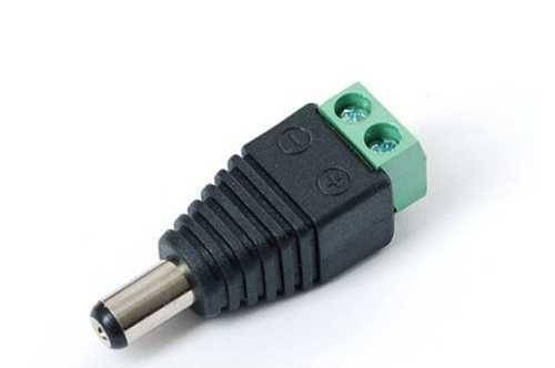 

Штекер питания 12V с клемной колодкой под винт.