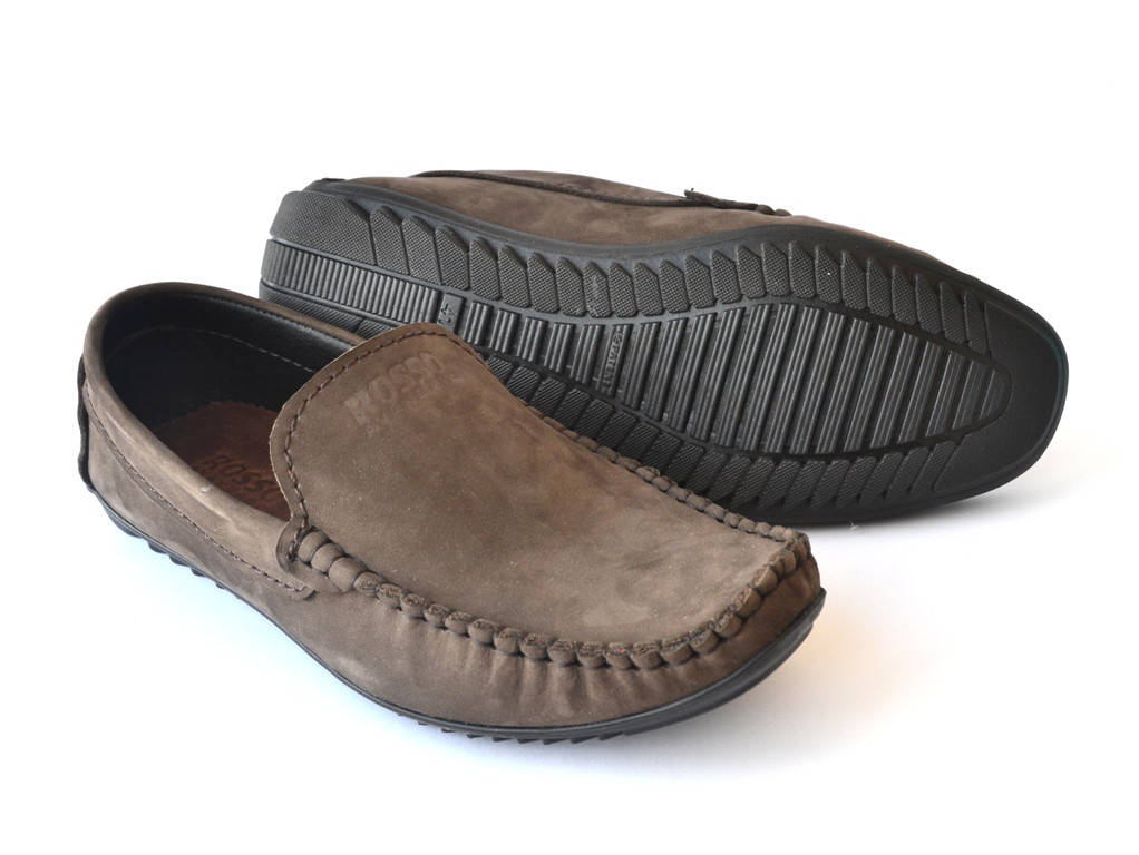 

Мокасины мужские замшевые коричневые Rosso Avangard M4 Pepl Brown