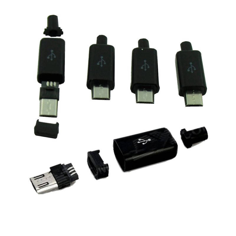 

Штекер miсro USB (Samsung), под шнур, пластик