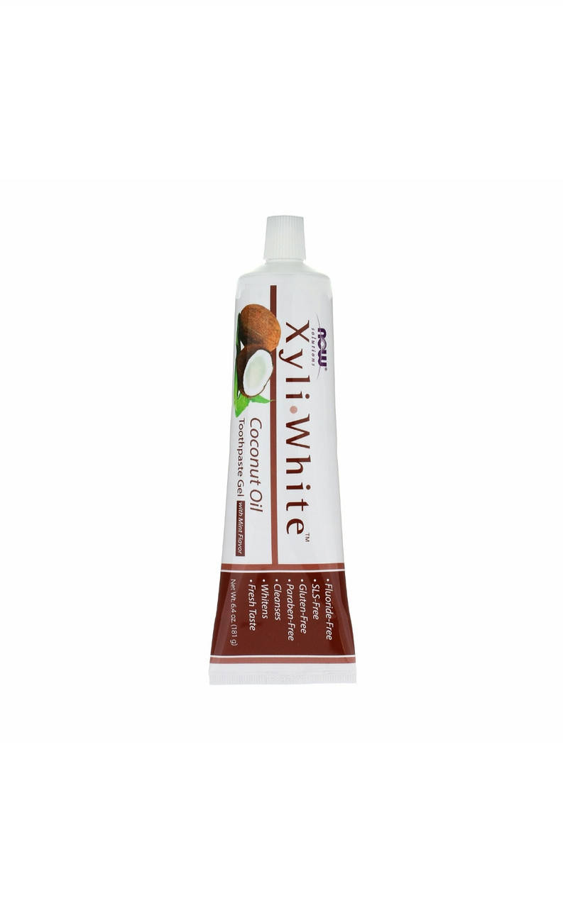 

Solutions, XyliWhite, зубная гель-паста, с кокосовым маслом, со вкусом мяты, 181 г