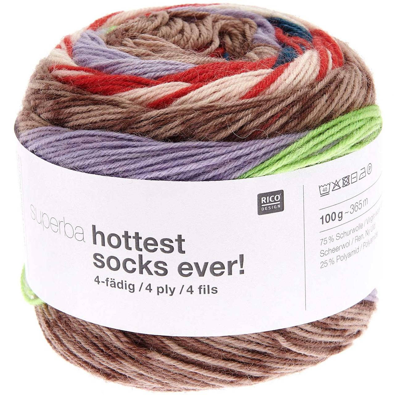 

Пряжа Rico Superba Hottest Socks Ever 4-ply (цвет 04)