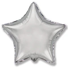 

Фольгированный шарик Flexmetal 18"(45 см) Звезда металлик Серебро, Серебристый