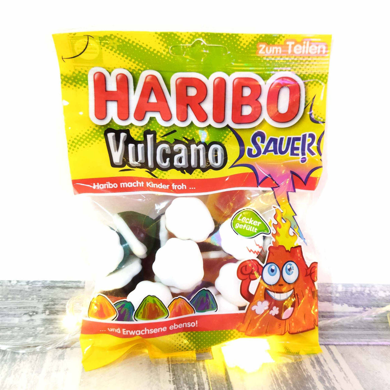 

Желейки Харибо Haribo Vulcano кислый микс, 200 г