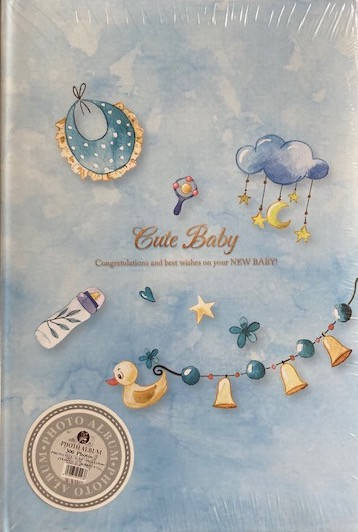 

Альбом детский на 300 фото 10х15 см Cute baby blue, Голубой