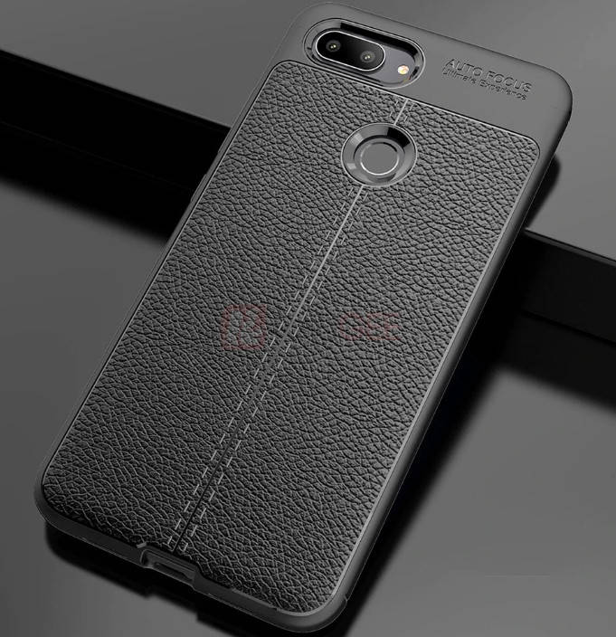 

Защитный чехол-накладка под кожу для Xiaomi Mi 8 Lite, Черный