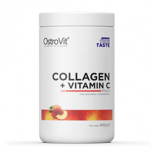 

Коллаген OstroVit - Collagen + Vitamin C (400 грамм) peach/персик