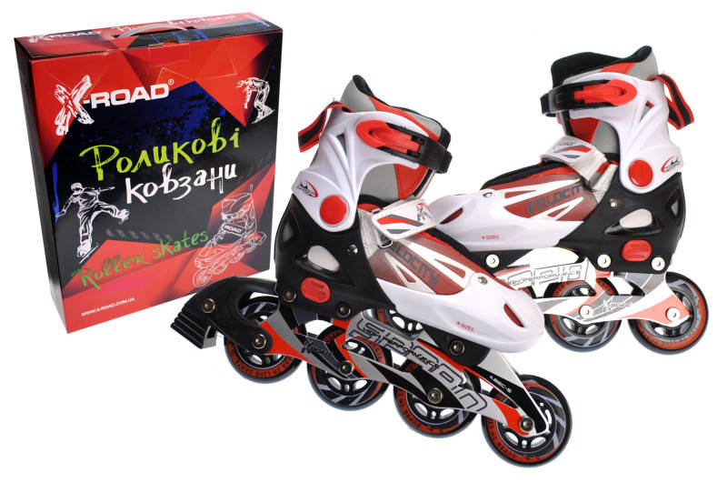 

Ролики X-ROAD PW126CG раздвижные размер S (33-36) Детские роликовые коньки