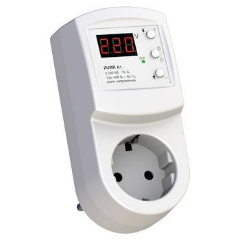 

Реле контроля напряжения в розетку ZUBR R116y