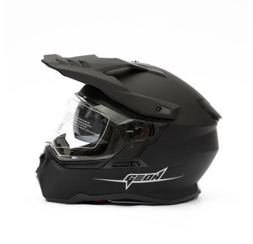 

Мотошлем GEON 722 Matt Black Shell, Черный