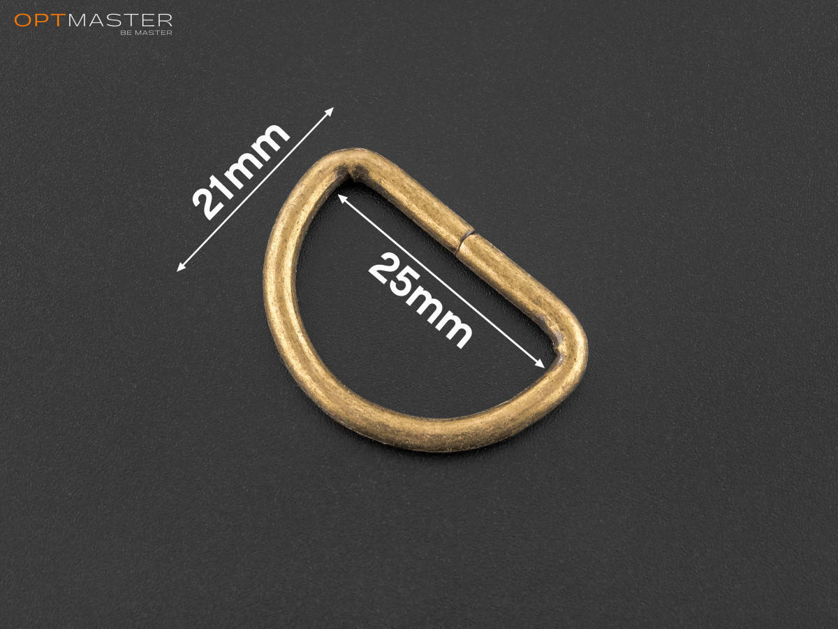 

Полукольцо 25мм (50-А361) цв. бронза