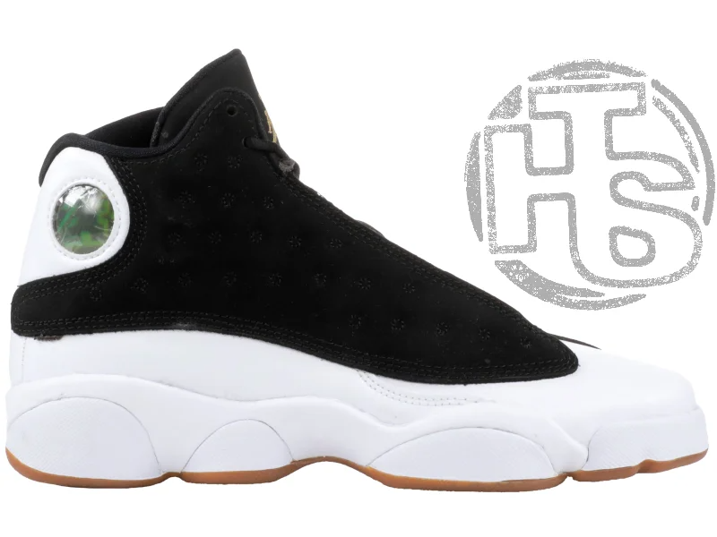 

Мужские кроссовки Air Jordan 13 Retro Black/White/Gum 439358-021 40, Черно-белый