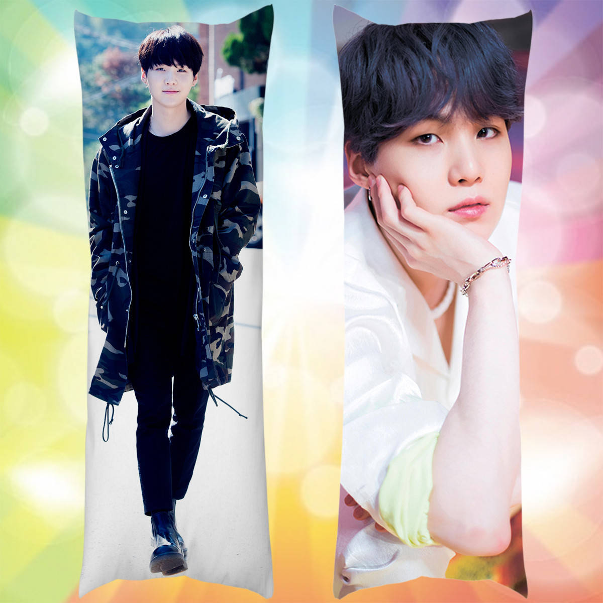

Подушка-обнимашка Suga | БТС | Шуга | BTS, Белый