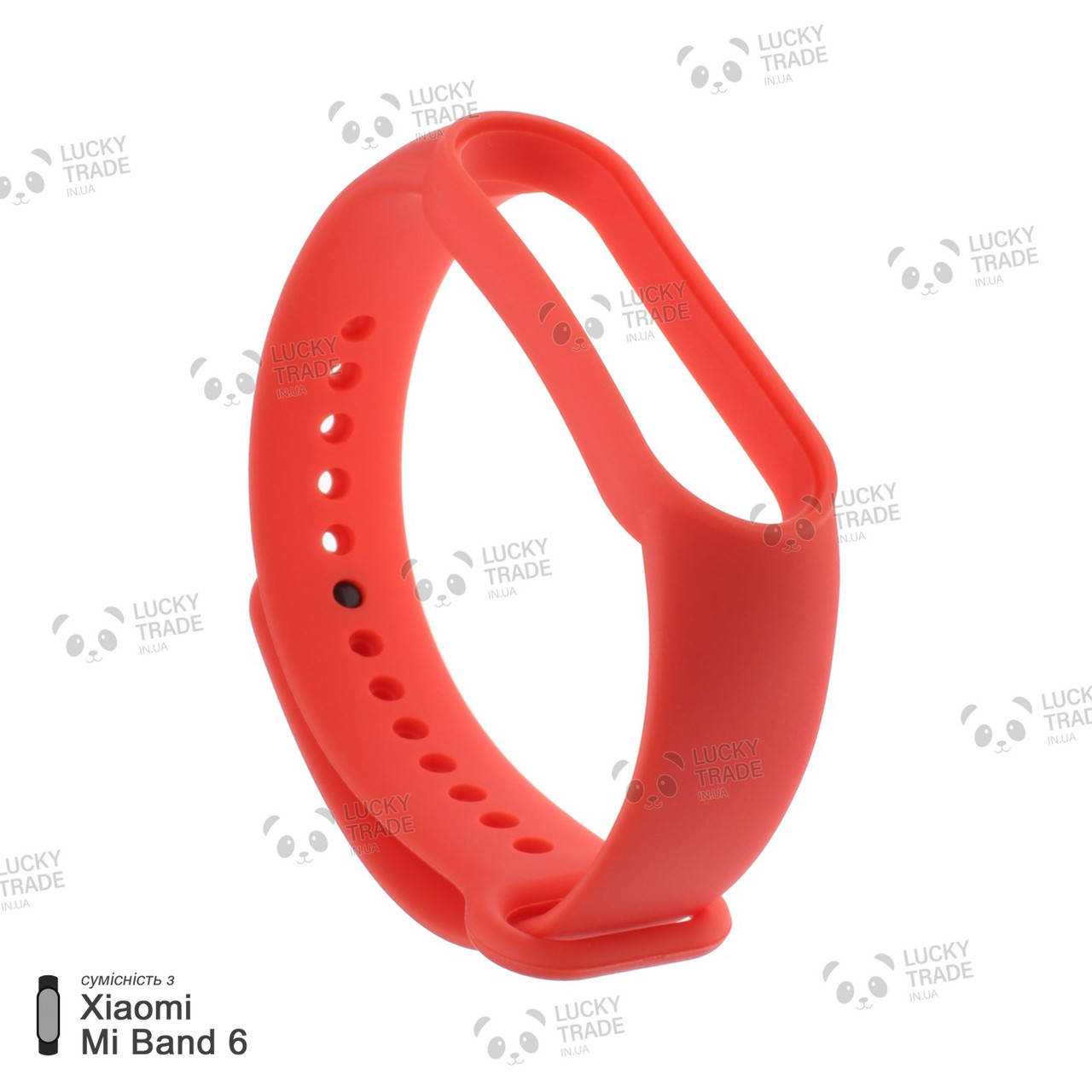 

Ремешок Xiaomi Mi Band 6 силиконовый однотонный браслет Красный [103901]