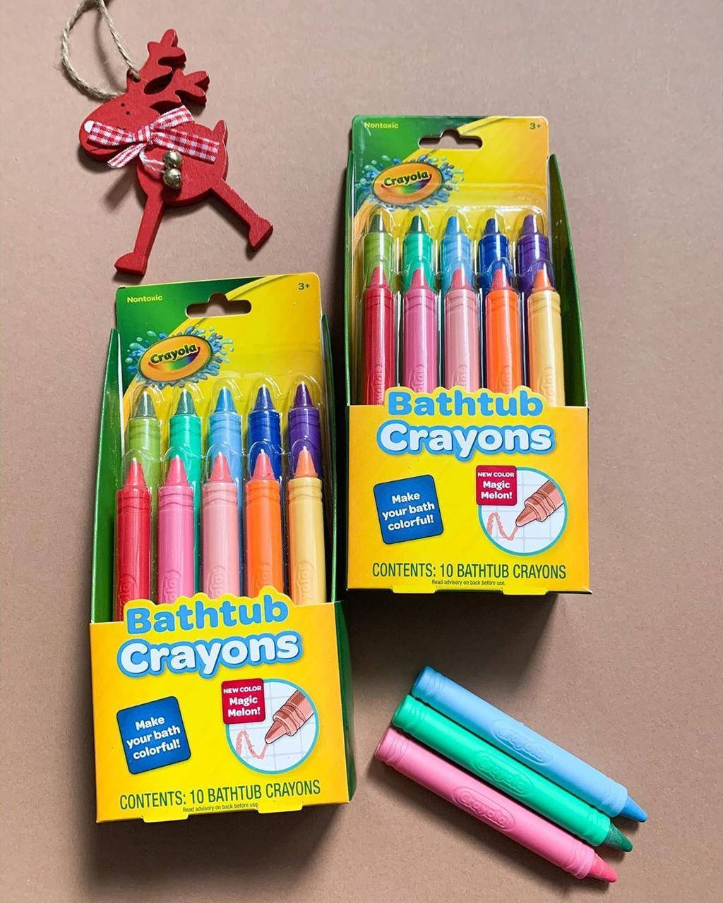 

Crayola, Bathtub Crayons, 3+, 9 Bathtub Crayons, Bonus 1 Extra Crayon