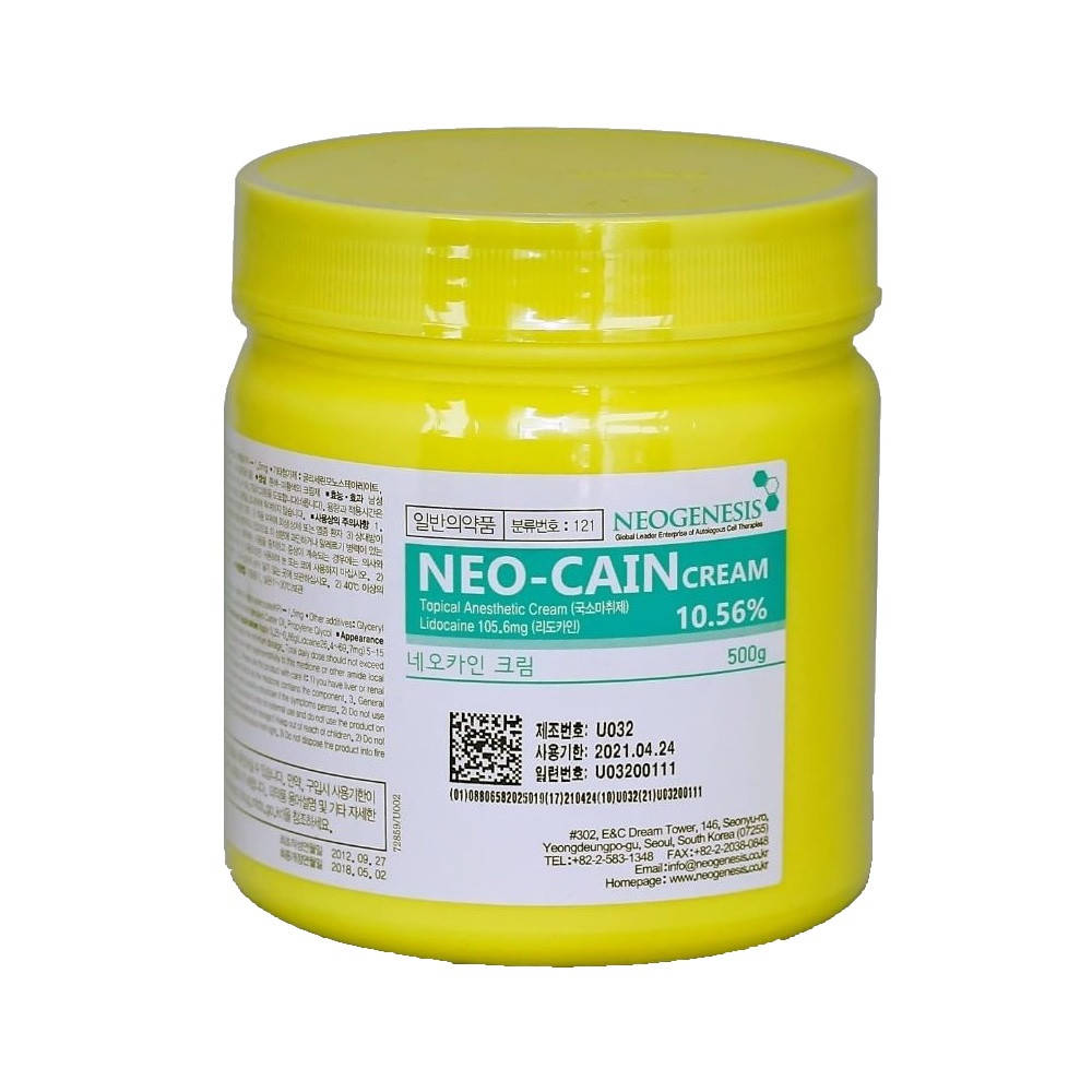 

Крем анестетик с лидокаином 500ml NEO CAIN CREAM 10,56% (Корея, Dr.Cain)