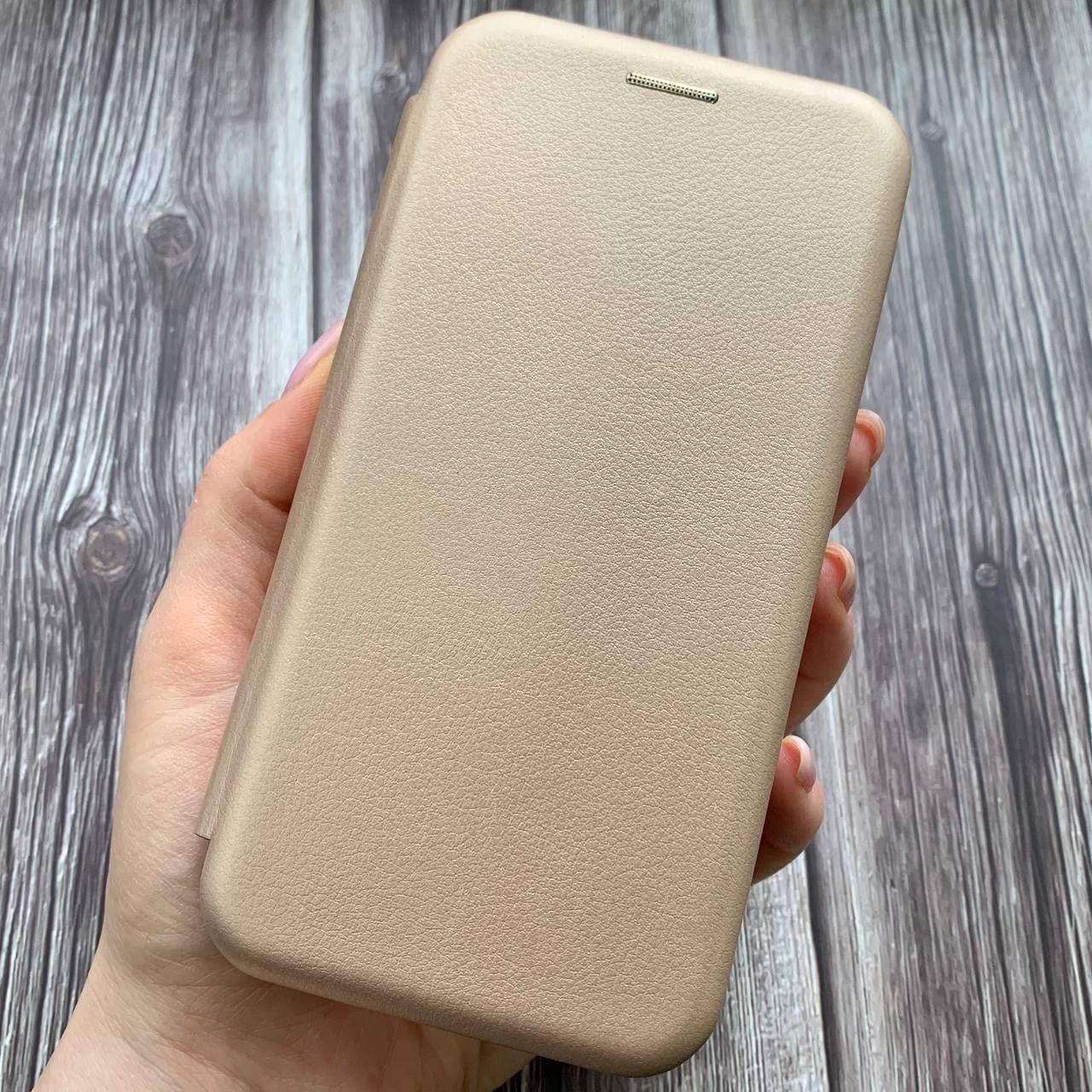 

Чехол книга для Samsung J2 Core J260 с эко кожи с подставкой книжка на телефон самсунг дж2 кор золотая STN