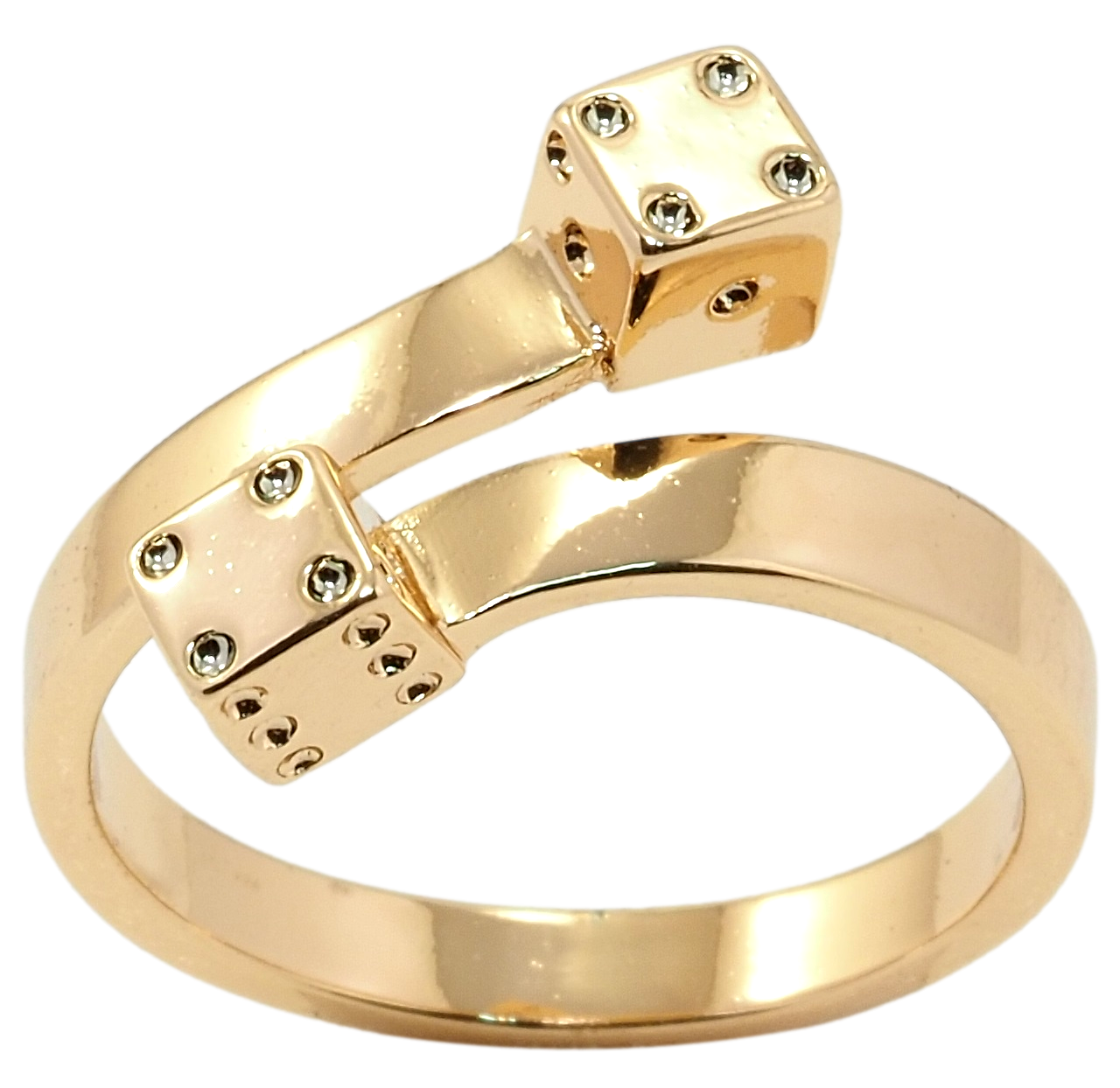 

Кольцо Xuping Позолота 18K "Игральные кости" р.17-18