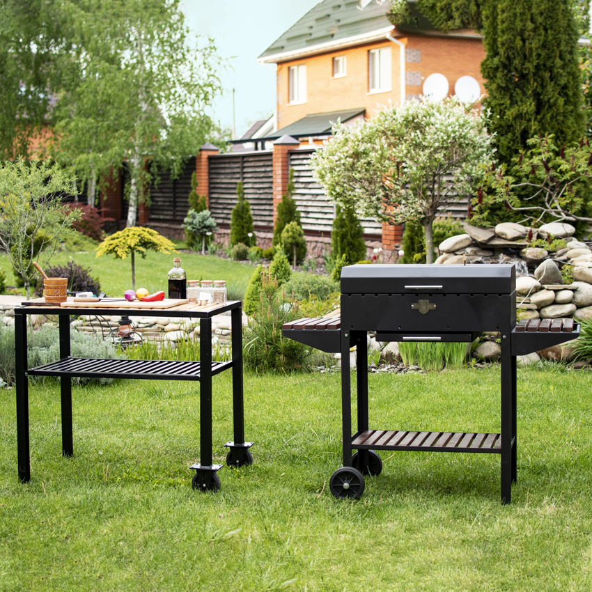 

Мангал-барбекю Daddy Smoke на 12 шампуров (1240х350х995)