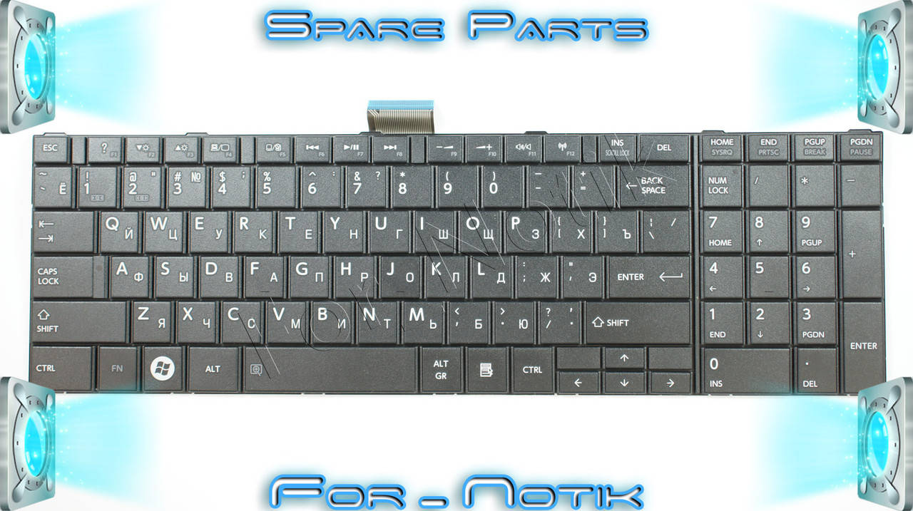 

Клавиатура TOSHIBA Satellite C850 TOSHIBA C855 C870 C875, Черный