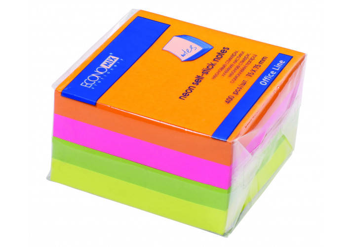 

Стикеры Economix, 75х75, 4 цвета, 400л. (20949) economix (2662162)