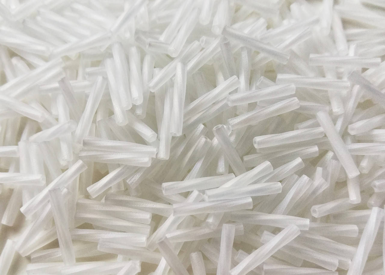 

Стеклярус Кручений Miyuki 12 мм 0131FR (0250F) Matted Crystal AB 5г