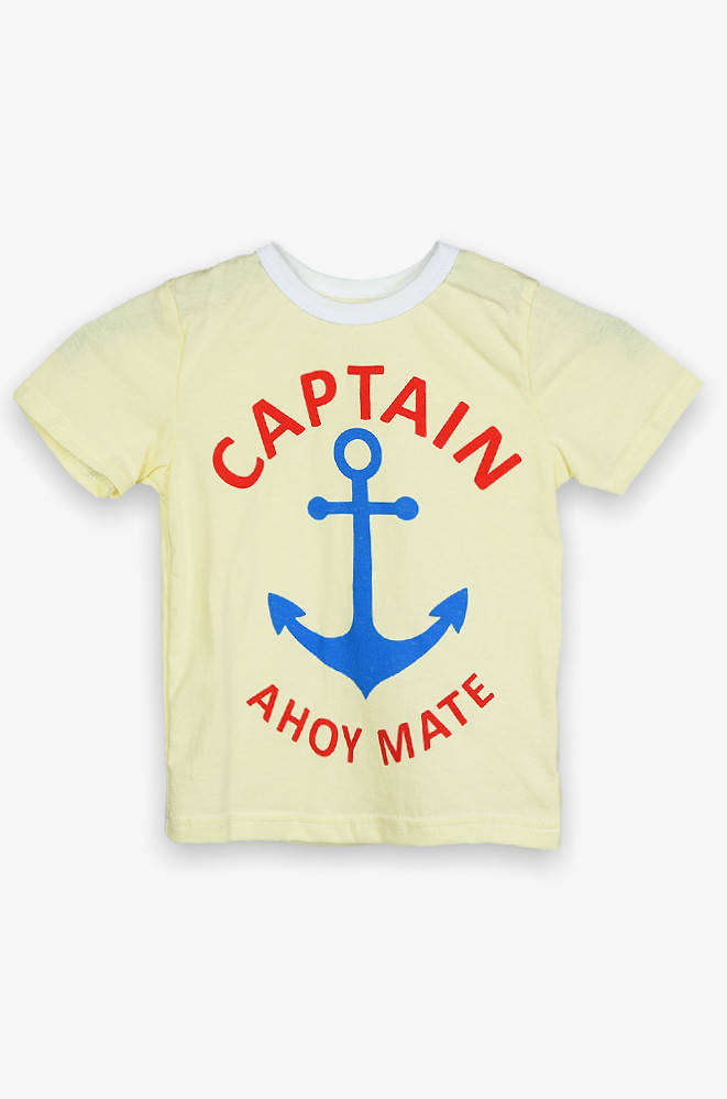 

Футболка детская якорь желтая Ромашка 137498M