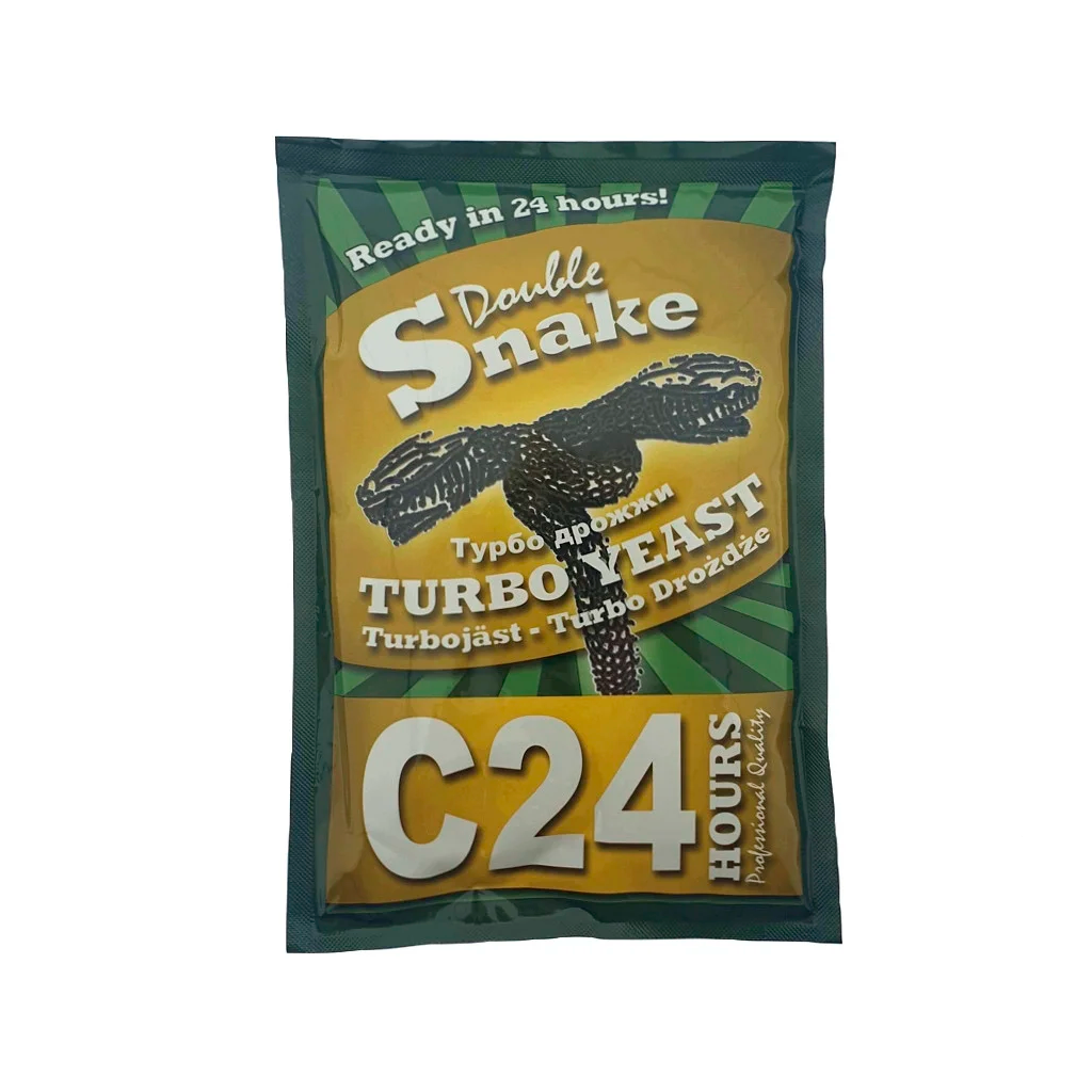 

СУХИЕ ТУРБО ДРОЖЖИ DOUBLE SNAKE C24 (Срок годности - до 07. 2023 года)
