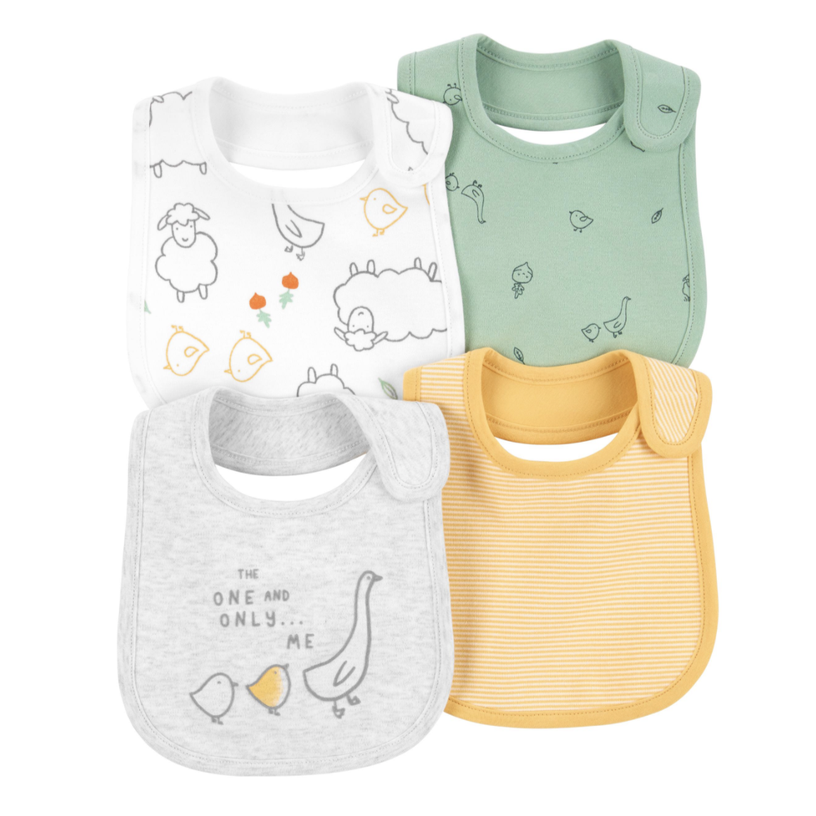 

Набор из 4-х слюнявчиков Ферма Картерс, Разные цвета