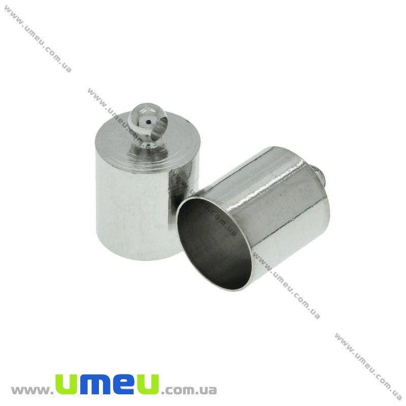 

Колпачок металлический, 12х8 мм, Темное серебро, 1 шт (OBN-023918)