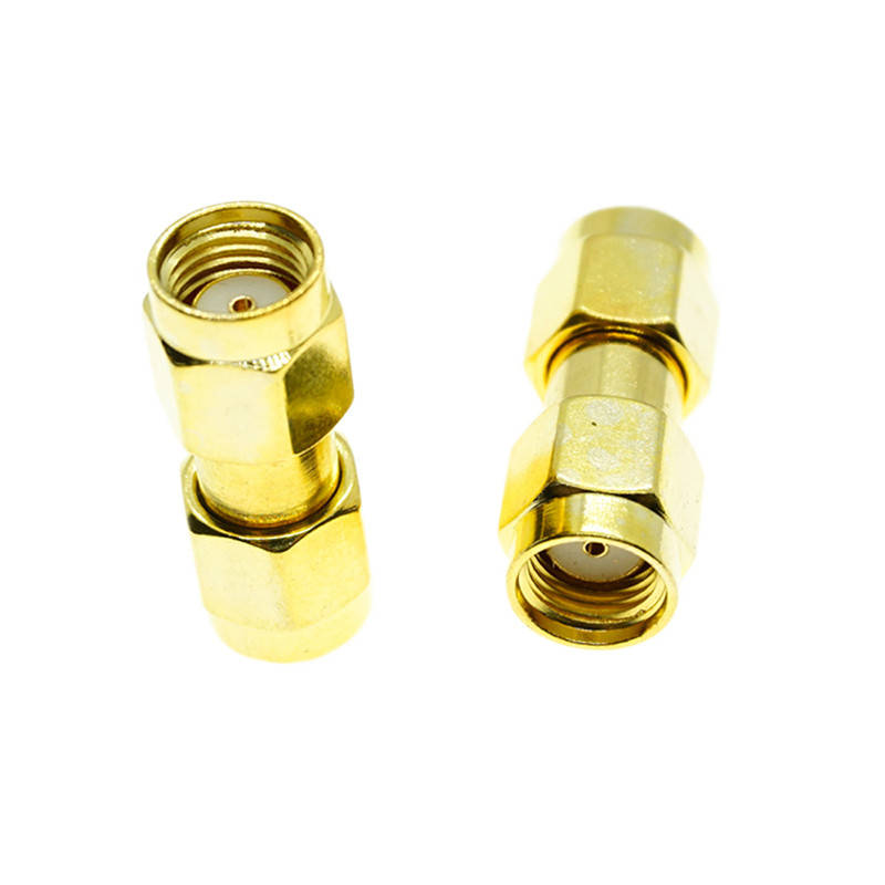 

SMA переходник Unitoptek PR SMA-3/2, female (plug) - female (plug), без штырьков с обеих сторон, Золотистый