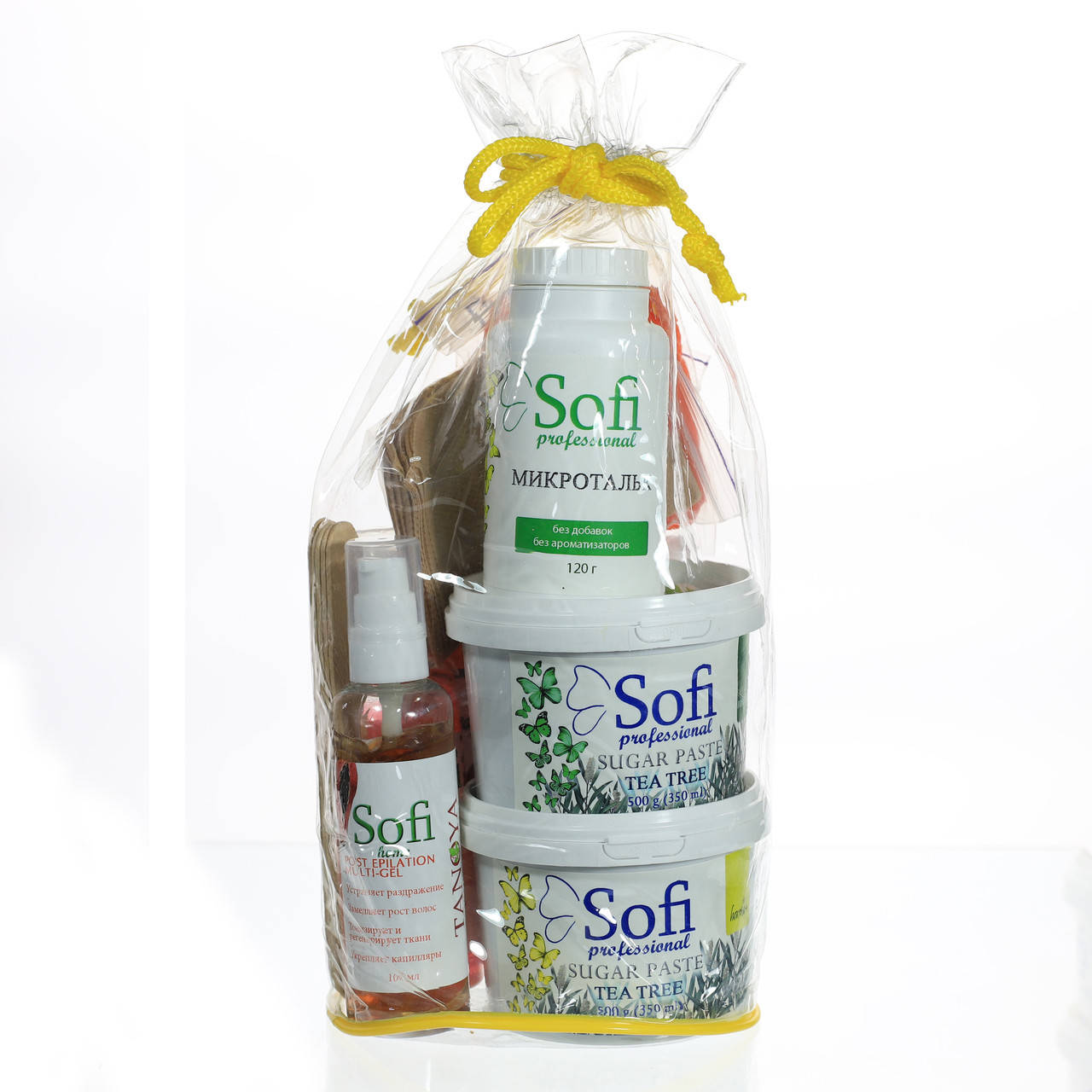

Набор для домашнего шугаринга Sofi MAX HOME Tea Tree (средняя/плотная)
