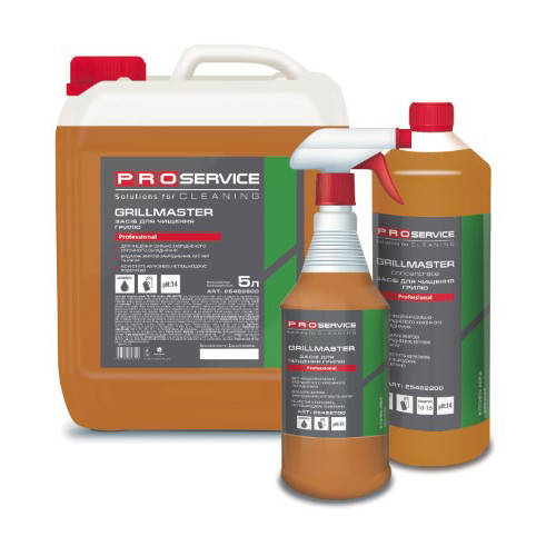 

Засіб для чищення грилю PROservice лужний GRILLMASTER 5л.