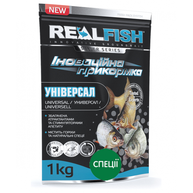 

Прикормка Realfish Универсал Специи 1кг