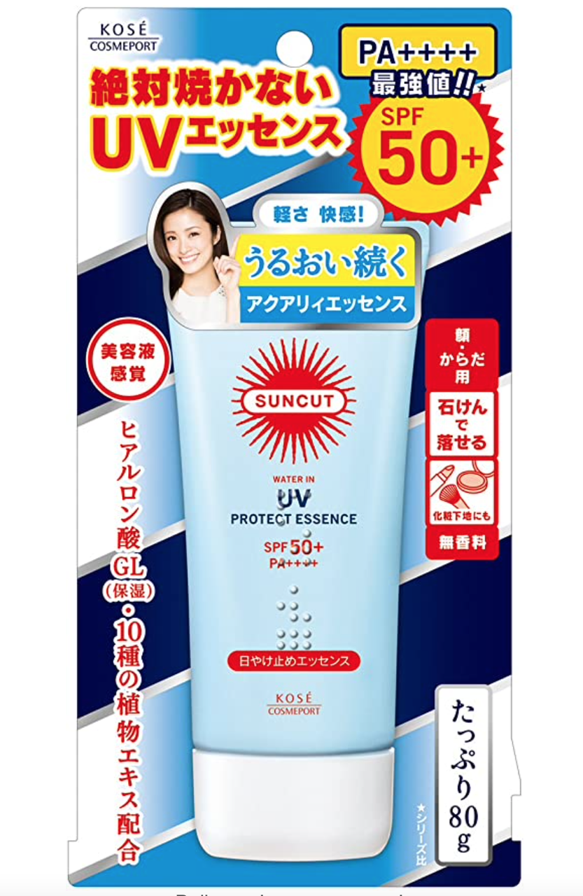 

Солнцезащитная эссенция для лица с SPF 50+ PA++++ Kose Cosmeport SUNCUT UV Essence, 80 g