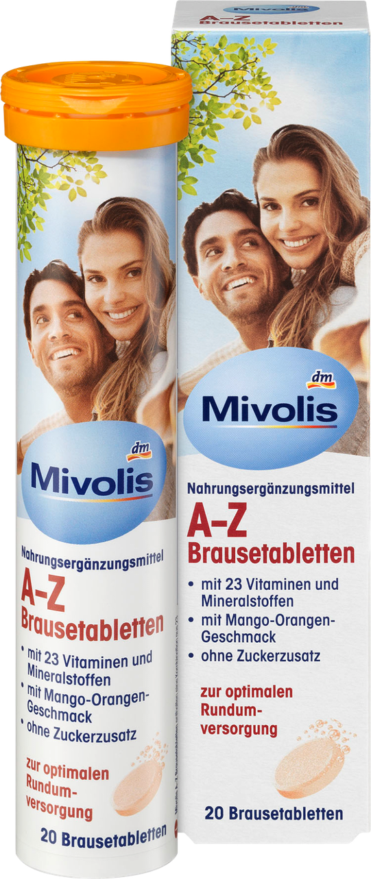

Шипучие таблетки-витамины Mivolis A-Z, 20 шт.