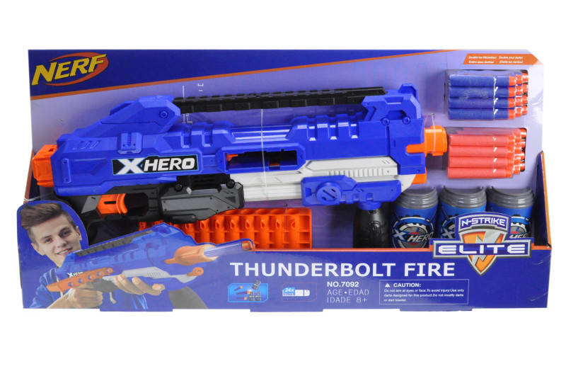 

Бластер автомат Нерф Nerf 7092 на поролоновых патронах, Синий