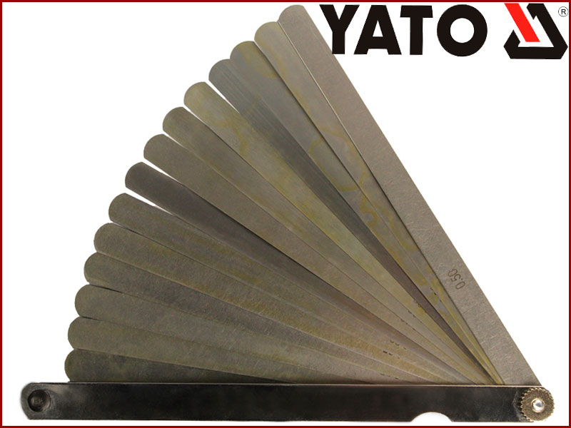

Набор щупов для измерения зазоров 200 мм.17 шт Yato YT-7221