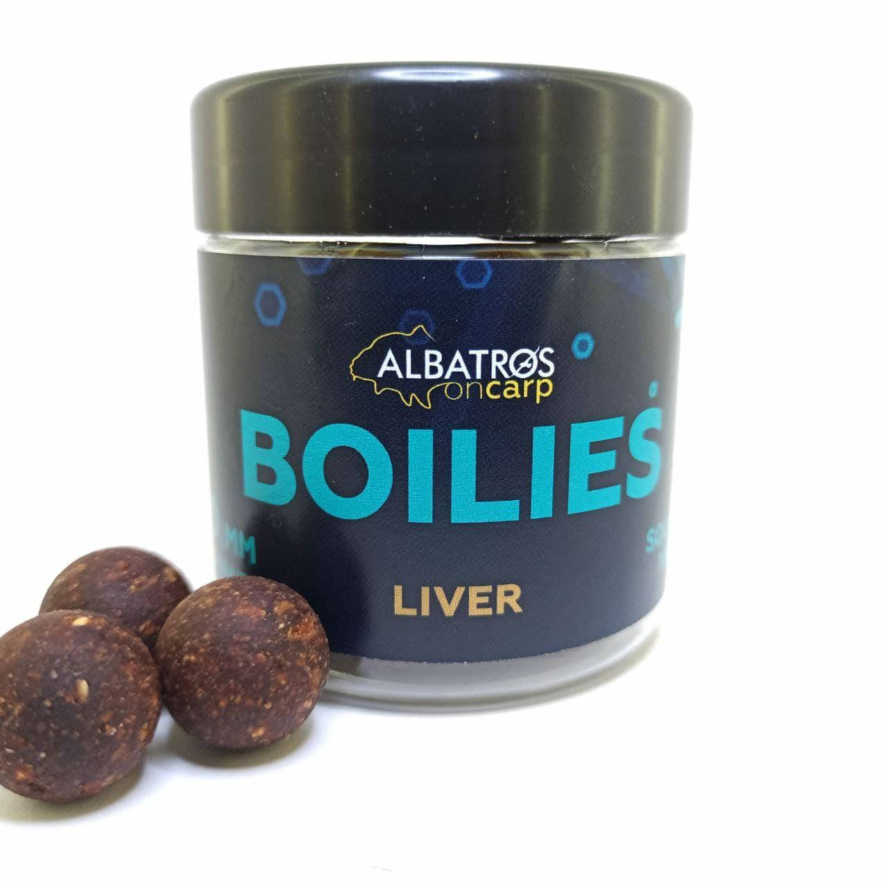 

Бойлы насадочные растворимые Liver (ПЕЧЕНЬ) 20 мм "Albatros"
