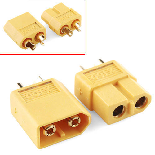 

Разъем питания силовой XT60 65А 2pin пара папа-мама для RC