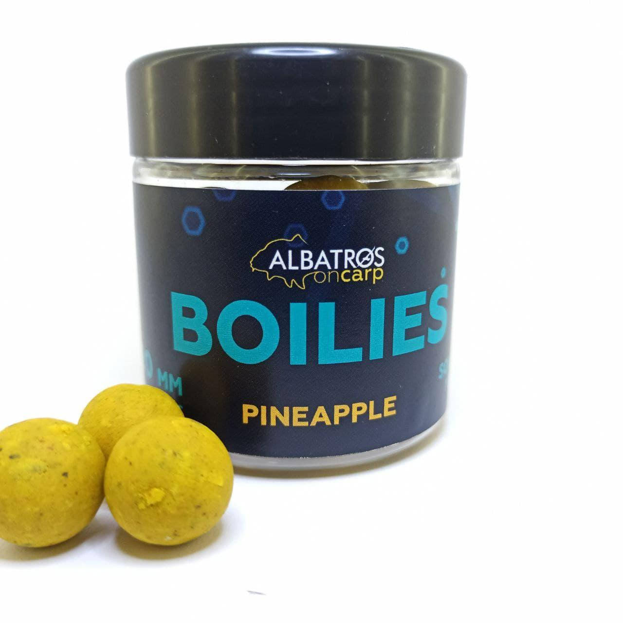 

Бойлы насадочные растворимые Pineapple (АНАНАС) 20 мм "Albatros"