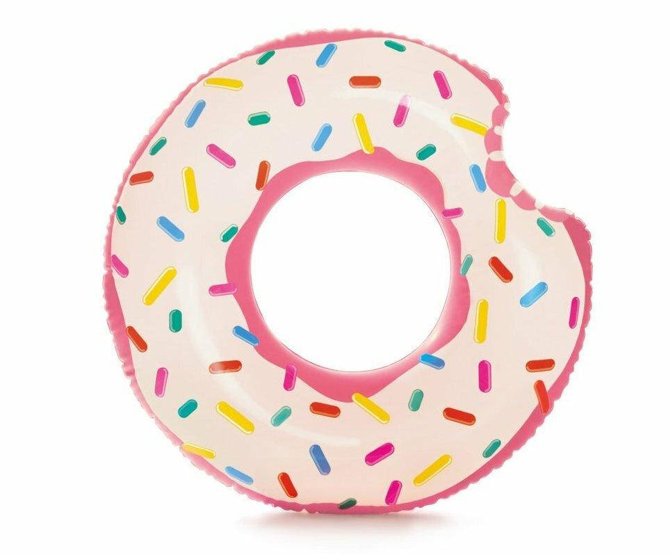 

Детский надувной круг для плавания Пончик 107 см Intex 56265