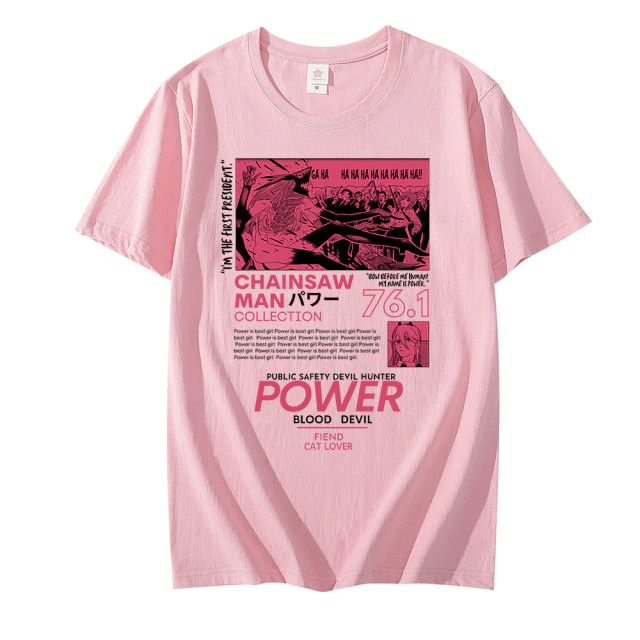 

Футболка розовая LOYS Аниме Power