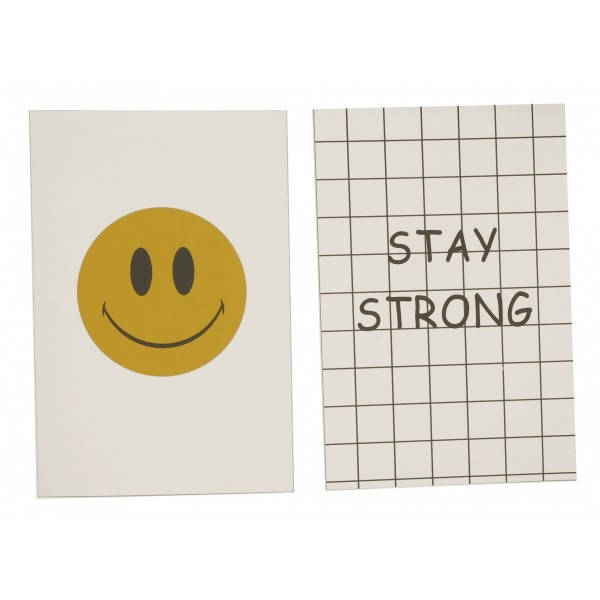 

Открытка 10х15см (смайлик + надпись "Stay strong")